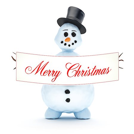 simsearch:400-04048124,k - A nice snowman isolated on a white background Stock Photo - Budget Royalty-Free & Subscription, Code: 400-07257541