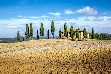 An image of a beautiful house in Tuscany Italy Stock Photo - Budget Royalty-Free & Subscription, Code: 400-07257543