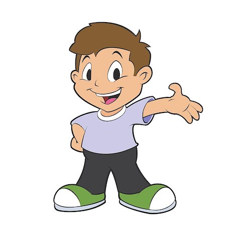 Boy standing with arm outstretched Foto de stock - Super Valor sin royalties y Suscripción, Código: 400-07258585