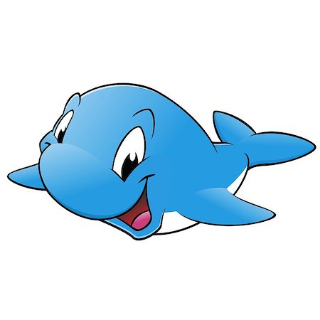 Happy smiling blue whale Foto de stock - Super Valor sin royalties y Suscripción, Código: 400-07258652