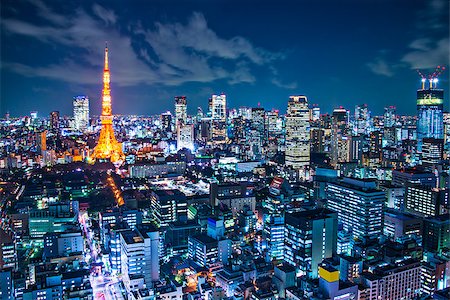 Tokyo Tower in Tokyo, Japan Photographie de stock - Aubaine LD & Abonnement, Code: 400-07258783
