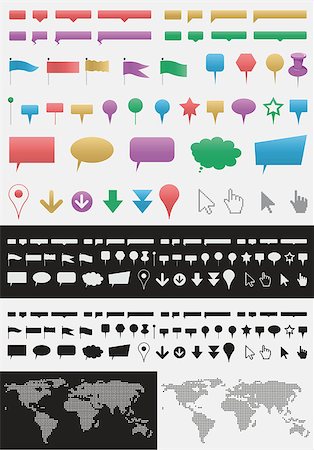 simsearch:400-06413986,k - vector set of infographic elements Stock Photo - Budget Royalty-Free & Subscription, Code: 400-07258849