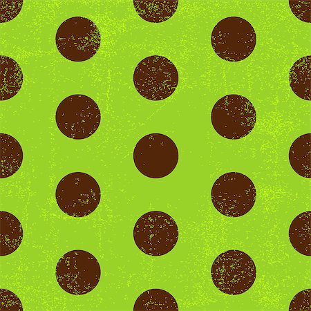 simsearch:400-07053213,k - Seamless grungy green pattern with brown polka dots (vector EPS 10) Foto de stock - Super Valor sin royalties y Suscripción, Código: 400-07258930