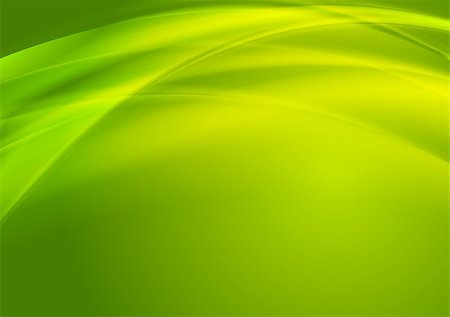 Bright green vector waves design Stock Photo - Budget Royalty-Free & Subscription, Code: 400-07258985