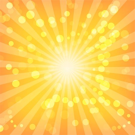 Bokeh abstract lights on Sunburst Pattern. Vector illustration Stock Photo - Budget Royalty-Free & Subscription, Code: 400-07259644