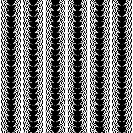 simsearch:400-07278599,k - Design seamless monochrome vertical pattern. Vector art Stockbilder - Microstock & Abonnement, Bildnummer: 400-07259932