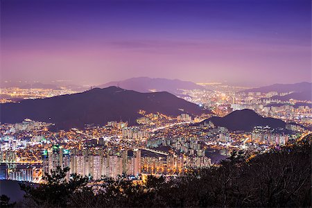 south korea landmarks - High rises and mountains in Busan, South Korea. Stock Photo - Budget Royalty-Free & Subscription, Code: 400-07259978