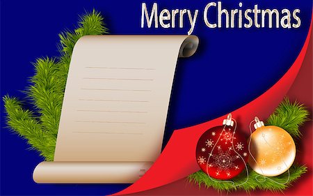 Christmas tree background New Year greeting-card Stock Photo - Budget Royalty-Free & Subscription, Code: 400-07259973