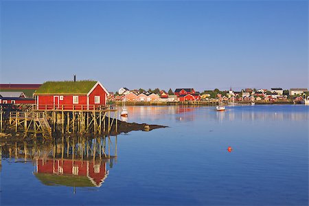 simsearch:400-08428494,k - Reine, picturesque fishing village on Lofoten, Norway Stockbilder - Microstock & Abonnement, Bildnummer: 400-07250706