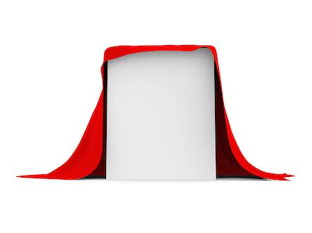 simsearch:400-07248992,k - White box covered with red cloth. Isolated render on a white background Photographie de stock - Aubaine LD & Abonnement, Code: 400-07250820