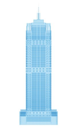 simsearch:400-04670014,k - Glass skyscraper. Isolated render on a white background Foto de stock - Super Valor sin royalties y Suscripción, Código: 400-07250876