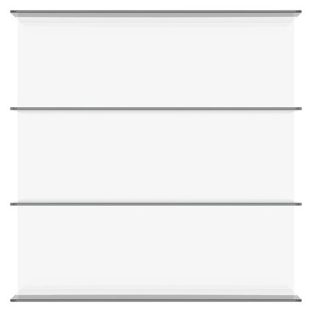 simsearch:400-04819459,k - Glass shelves. 3d render isolated on white background Photographie de stock - Aubaine LD & Abonnement, Code: 400-07250884
