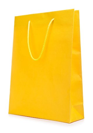colorful paper shopping bag, isolated on white Stock Photo - Budget Royalty-Free & Subscription, Code: 400-07251346