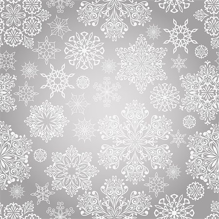 simsearch:400-04762703,k - Vector Seamless Patternwith white snowflakes, seamless pattern in swatch menu Stock Photo - Budget Royalty-Free & Subscription, Code: 400-07251840