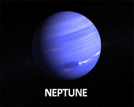 simsearch:400-06766471,k - A rendering of the Gas Planet Neptune on a starry background with english caption. Stock Photo - Budget Royalty-Free & Subscription, Code: 400-07252529