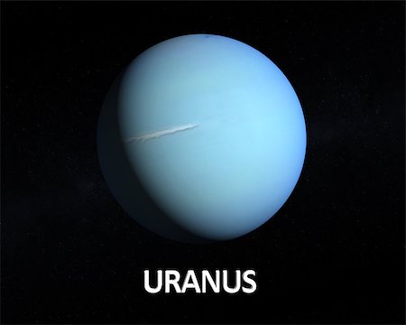 simsearch:400-06766471,k - A rendering of the Gas Planet Uranus on a slightly starry background with english caption. Stock Photo - Budget Royalty-Free & Subscription, Code: 400-07252547