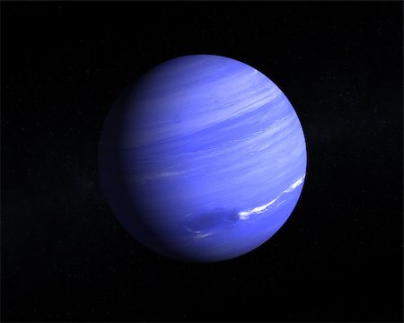 simsearch:400-06766471,k - A rendering of the Gas Planet Neptune on a starry background. Stock Photo - Budget Royalty-Free & Subscription, Code: 400-07252554