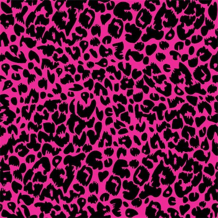 Seamless animal fur pattern vector. Cheetah, leopard tiger skin texture. Stock Photo - Budget Royalty-Free & Subscription, Code: 400-07252955