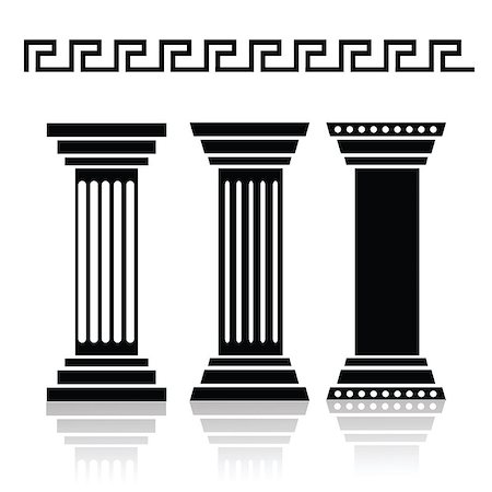 simsearch:400-07265157,k - illustration with  ancient columns for your design Foto de stock - Super Valor sin royalties y Suscripción, Código: 400-07252967