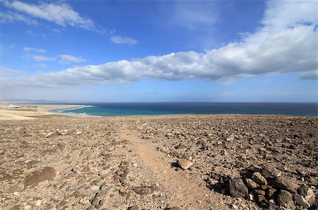 sotavento - Mirador of Sotavento beach on the Fuerteventura Island (Spain) Stock Photo - Budget Royalty-Free & Subscription, Code: 400-07253086
