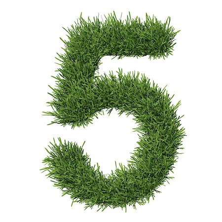 simsearch:400-06570126,k - Arabic numeral made of grass. Isolated render on a white background Photographie de stock - Aubaine LD & Abonnement, Code: 400-07253172