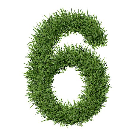 simsearch:400-06570126,k - Arabic numeral made of grass. Isolated render on a white background Photographie de stock - Aubaine LD & Abonnement, Code: 400-07253192