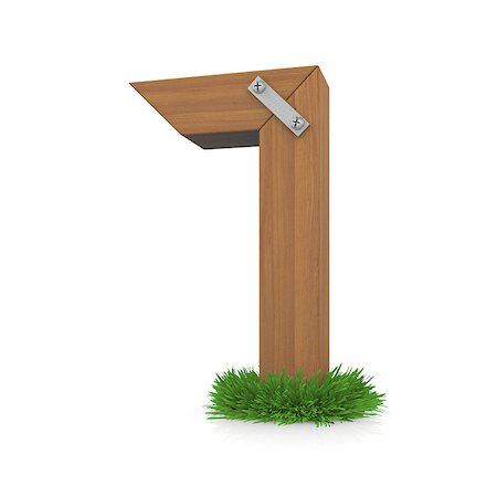 simsearch:400-06698913,k - Wooden number seven in the grass. Isolated render with reflection on white background. bio concept Foto de stock - Super Valor sin royalties y Suscripción, Código: 400-07253836