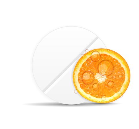 simsearch:400-06852415,k - Orange pill icon.Environment background vector illustration Foto de stock - Royalty-Free Super Valor e Assinatura, Número: 400-07264055