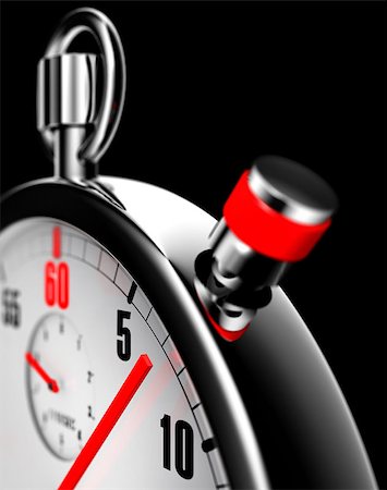 high resolution 3d rendering of a stop watch Stock Photo - Budget Royalty-Free & Subscription, Code: 400-07264198