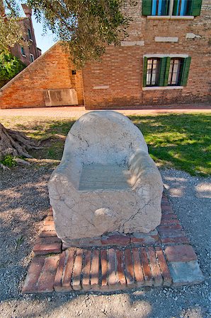 simsearch:400-07272498,k - Attilaâ??s throne in the Isle of Torcello in Venice Italy the first Venice island to be inhabited, is rich of legends and interesting stories, Stock Photo - Budget Royalty-Free & Subscription, Code: 400-07264561