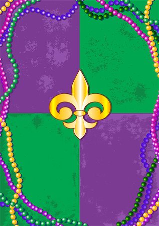 Mardi Gras design with place for text Stock Photo - Budget Royalty-Free & Subscription, Code: 400-07264709