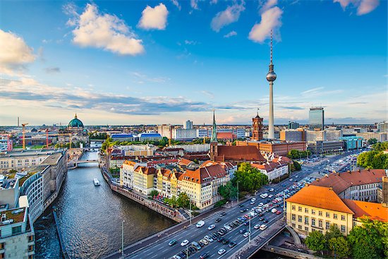 Berlin, Germany skyline over the Spree River. Stock Photo - Royalty-Free, Artist: sepavo, Image code: 400-07265209