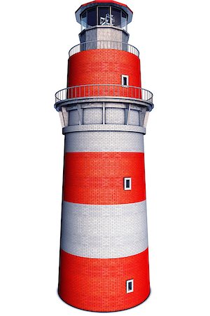 simsearch:400-04083138,k - high resolution 3D rendering of a lighthouse Foto de stock - Super Valor sin royalties y Suscripción, Código: 400-07265268