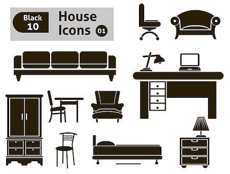 simsearch:400-04280058,k - House icons. Vector set for you design Foto de stock - Super Valor sin royalties y Suscripción, Código: 400-07265562