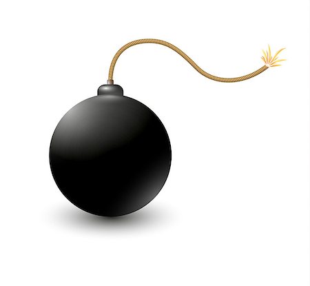 explosif - bomb ready to explode on white background Photographie de stock - Aubaine LD & Abonnement, Code: 400-07265877