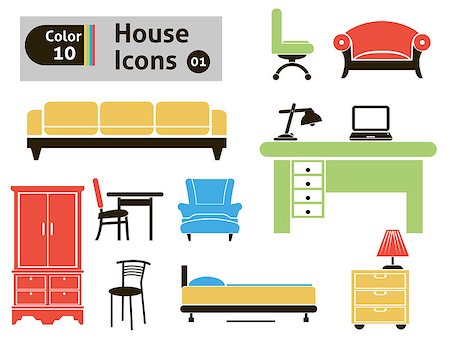 simsearch:400-04280058,k - House icons. Vector set for you design Foto de stock - Super Valor sin royalties y Suscripción, Código: 400-07266083