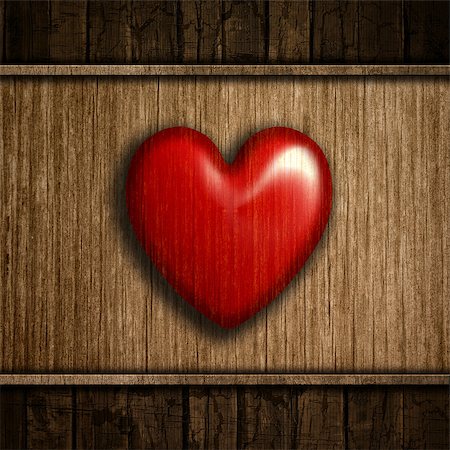 simsearch:400-06528675,k - Grunge wood background with textured heart Stockbilder - Microstock & Abonnement, Bildnummer: 400-07266572