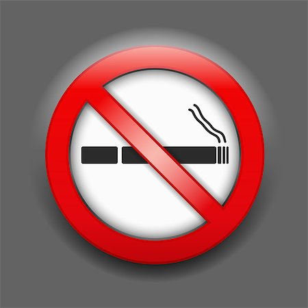 stop sign smoke - No smoking sign, vector eps10 illustration Stock Photo - Budget Royalty-Free & Subscription, Code: 400-07266756