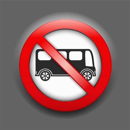 No parking sign, vector eps10 illustration Stock Photo - Budget Royalty-Free & Subscription, Code: 400-07266750