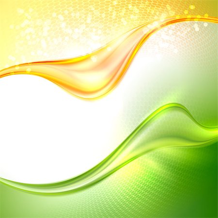 Abstract green and yellow waving background Stock Photo - Budget Royalty-Free & Subscription, Code: 400-07260117