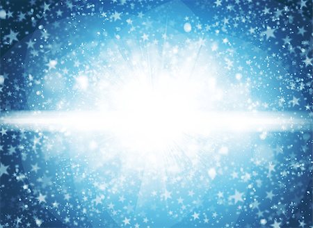 simsearch:400-09084216,k - Christmas abstract background. Snow and rays on a blue background Foto de stock - Super Valor sin royalties y Suscripción, Código: 400-07260300