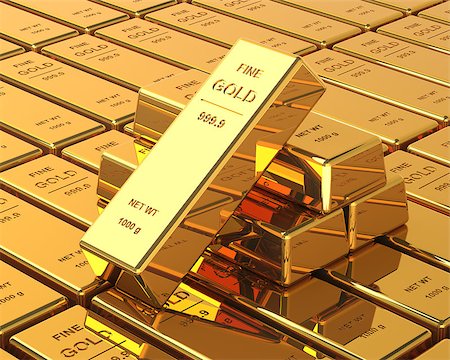 simsearch:400-07260449,k - Big Set of Gold bars. Close up Image Fotografie stock - Microstock e Abbonamento, Codice: 400-07260456