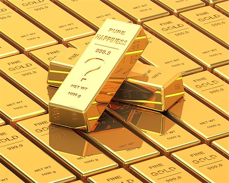 simsearch:400-06770545,k - Big Set of Gold bars. Labeled with Pure Happines? Stock Photo - Budget Royalty-Free & Subscription, Code: 400-07260458