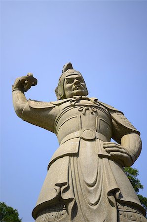 beautiful Chinese style deity giant who protect the temple entrance Stock Photo - Budget Royalty-Free & Subscription, Code: 400-07261108