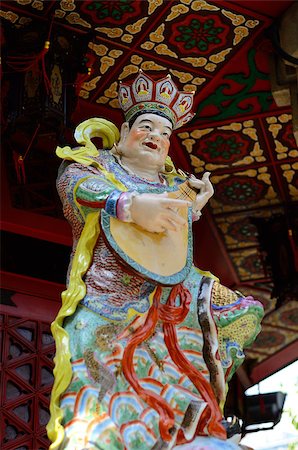 beautiful Chinese style deity giant who protect the temple entrance Stock Photo - Budget Royalty-Free & Subscription, Code: 400-07261120