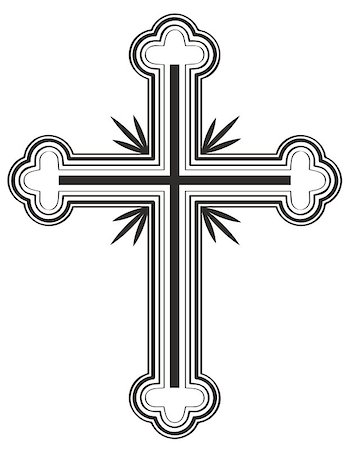 Traditional Armenian Apostolic Church cross clip art. Vector illustration Stock Photo - Budget Royalty-Free & Subscription, Code: 400-07261214