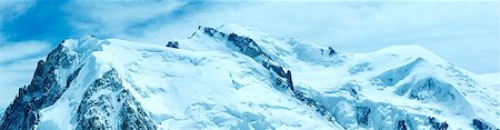 simsearch:400-08788711,k - Mont Blanc mountain massif summer panorama (view from Aiguille du Midi Mount,  France ) Foto de stock - Super Valor sin royalties y Suscripción, Código: 400-07261249