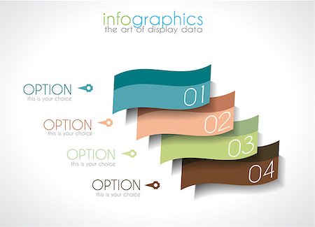 simsearch:400-08194697,k - Infographic Design Template with modern flat style. Ideal to display data and for product ranking or generic classification of items. Stock Photo - Budget Royalty-Free & Subscription, Code: 400-07262698