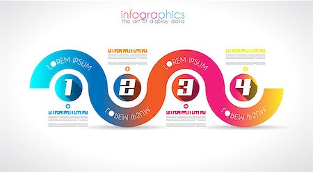 simsearch:400-08194697,k - Infographic Design Template with modern flat style. Ideal to display data and for product ranking or generic classification of items. Stock Photo - Budget Royalty-Free & Subscription, Code: 400-07262746