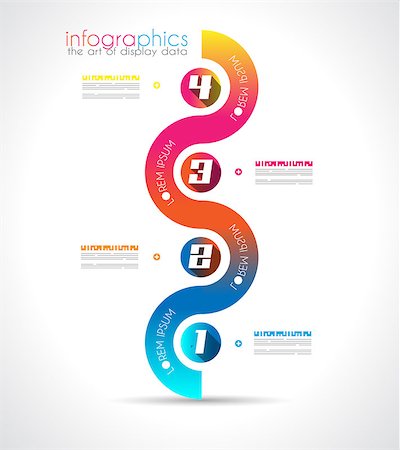 simsearch:400-08194697,k - Infographic Design Template with modern flat style. Ideal to display data and for product ranking or generic classification of items. Stock Photo - Budget Royalty-Free & Subscription, Code: 400-07262747